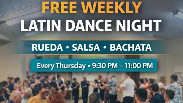 Weekly Rueda, Salsa, and Bachata Social Dance Night