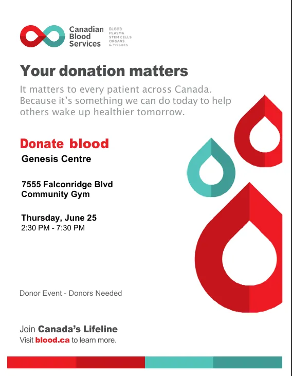 Canadian Blood Services Blood Donor Event