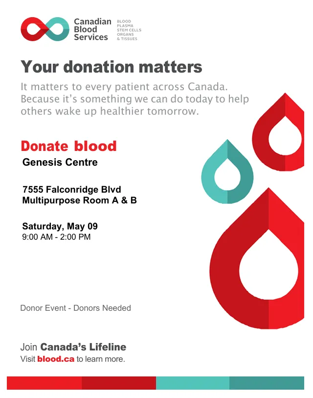 Canadian Blood Services Blood Donor Event