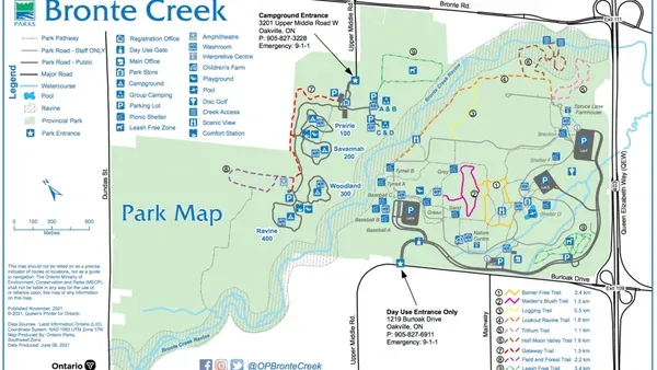 Hiking at Bronte Creek Provincial Park