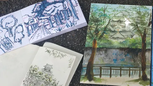 Outdoor Drawing and Gelato at Utsubo Park