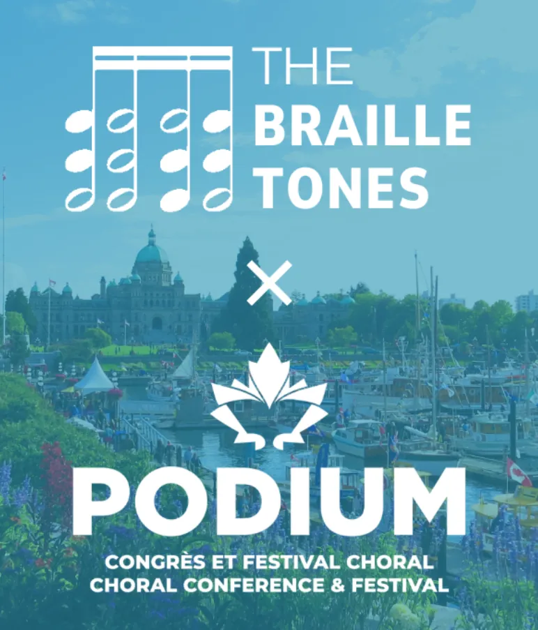 Braille Tone Choir Podium Send-Off Concert
